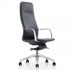 Кресло для руководителя RIVA натуральная кожа чёрная