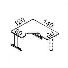 Рабочая станция 140 METAL T DX 25573