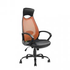 Кресло для персонала Riva 840 сетка оранжевая
