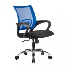 Кресло для персонала Riva 8085 JE сетка синяя