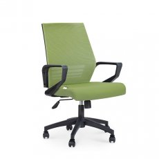 Кресло офисное Norden Эрго black LB Сетка зелёная Ткань зелёная Пластик чёрный