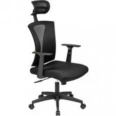 Кресло для руководителя Easy Chair 649 TTW черное (ткань/сетка/пластик)