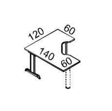 Рабочая станция 140 METAL T SX 25573