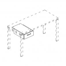 Тумба подвесная 1-ящичная для стола 70 35.3x55.5x15.2 A4