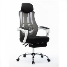 Кресло офисное Norden 007 New Чёрная ткань Пластик белый