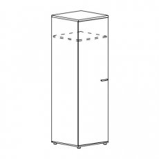 Шкаф для одежды глубокий узкий 60x59x193 A4