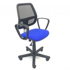 Кресло для оперататора ALFA ткань синяя