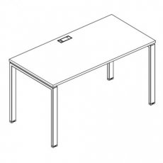 Стол письменный на металлокаркасе A4.UNO 80x70