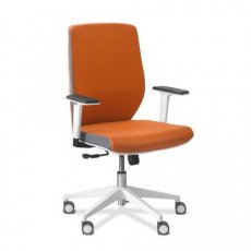 Кресло для персонала Ringo пластик ткань оранжевая