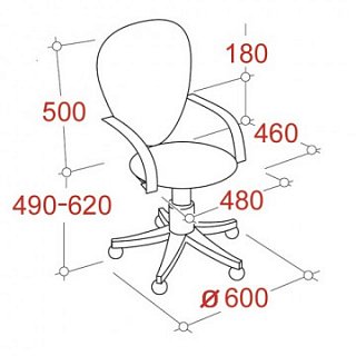 Компьютерное кресло EasyChair 222 офисное ткань серая