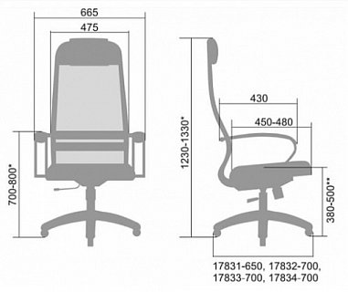Кресло SU-B-10/подл.131/осн.001 (Черный)
