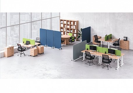 Акустическая мобильная перегородка SOFToffice 160x120 см