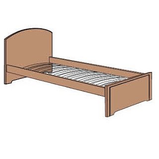 Кровать на металлическом основании R5517
