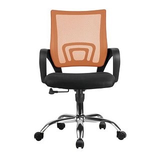 Кресло для персонала Riva 8085 JE сетка оранжевая