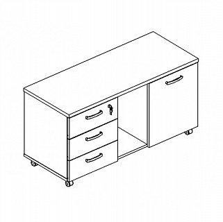 Тумба для оргтехники 110x45x57 A4