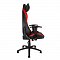 Кресло офисное Lotus PRO carbon / черно - красная экокожа/ стальная крестовина