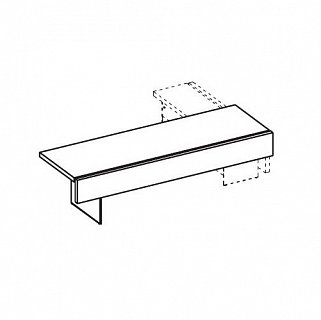 Стол руководителя  для левосторонней сервисной тумбы Element