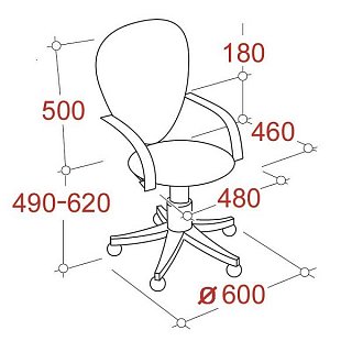 Компьютерное кресло EasyChair 322 офисное ткань чёрная