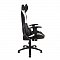 Кресло офисное Lotus PRO carbon / черно - белая экокожа/ стальная крестовина