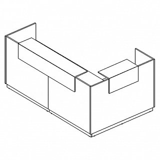 Стойка ресепшн угловая левая А4 9870