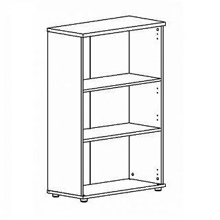 Стеллаж средний 78x36.4x119.4 A4