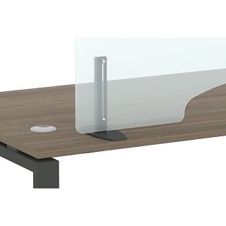 Надставка на стол с вырезом, акрил, выс. 400мм Riva EP.ANS-90-40V