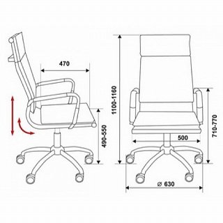 Кресло руководителя Бюрократ CH-993/camel