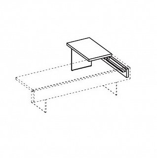 Приставка к столу руководителя левосторонняя Element