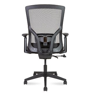 Кресло офисное Гарда LB черный пластик черная сетка черная сидушка