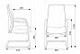 Кресло Бюрократ JONS-LOW-V для посетителя