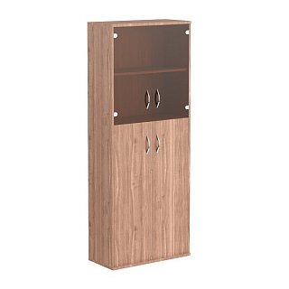 Шкаф комбинированный верх стекло, низ ДСП Имаго