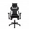 Кресло офисное Lotus PRO carbon / черно - белая экокожа/ стальная крестовина