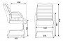 Кресло Бюрократ T-8010N-LOW-V для посетителя