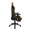 Кресло офисное Lotus GTS реклайнер / черно - желтая экокожа/ стальная крестовина