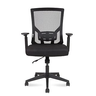 Кресло офисное Гарда LB черный пластик черная сетка черная сидушка
