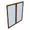 Двери средние стеклянные (пара) Art & Moble 01183