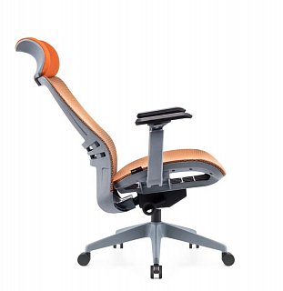 Кресло для сотрудников Viking-32 Sinchrocomfort сетка оранжевая