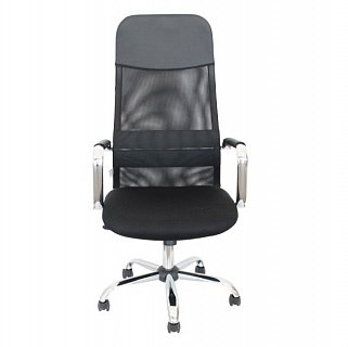 Кресло офисное Sti-Kr84 черный, сетка черная