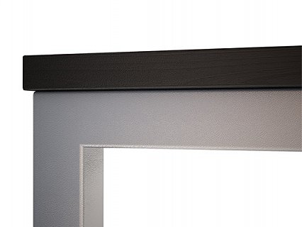 Стол на металлических опорах, экран металл 2МК.128(лев) СТИЛЬ