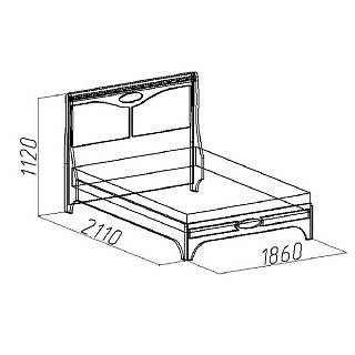 Кровать под матрас 180х200 М 09