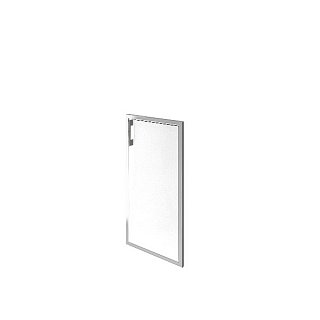 Дверь стекло в раме низкое Lacobel white LT-S3R Л/Пр white