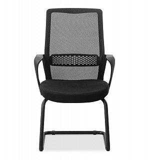 Кресло для посетителя Space S, ткань чёрная на раме