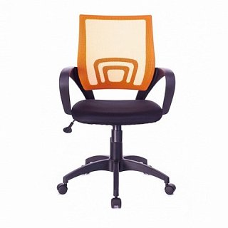 Кресло офисное Sti-Kо44 Top Gun ткань черная, сетка оранжевая