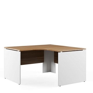 Стол симметричный эргономичный правый 140x140 с боковиной 80 Tess Wood
