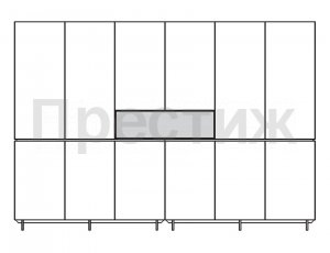Шкаф высокий широкий с нишей AR.TU