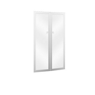 Комплект фасадов стекло в рамке 90x2x152 Tess Wood