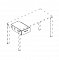 Тумба подвесная 1-ящичная для стола 80 35.3x60.3x15.2 A4