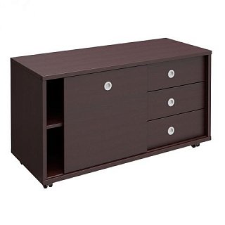 Тумба выкатная с 3-мя ящиками б/замка и дверью-купе из ДСП Борн