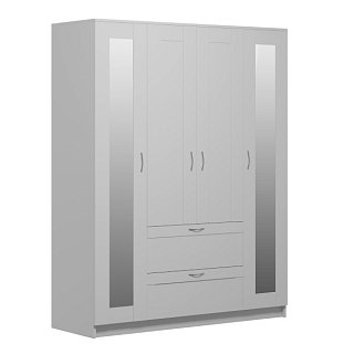 Шкаф комбинированный 4 двери и 2 (с 2 зеркалами) СИРИУС